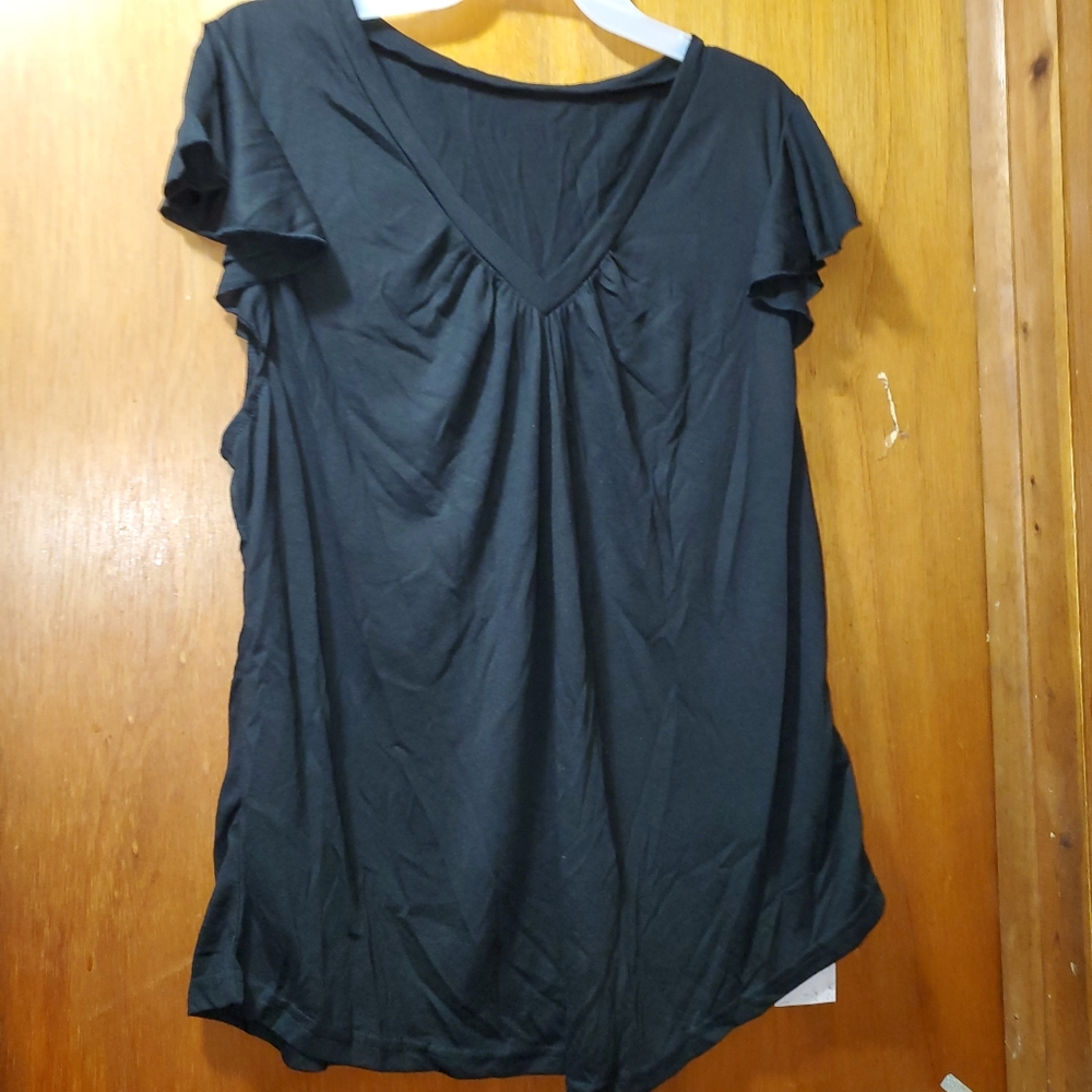 Women's 1XL black blouse